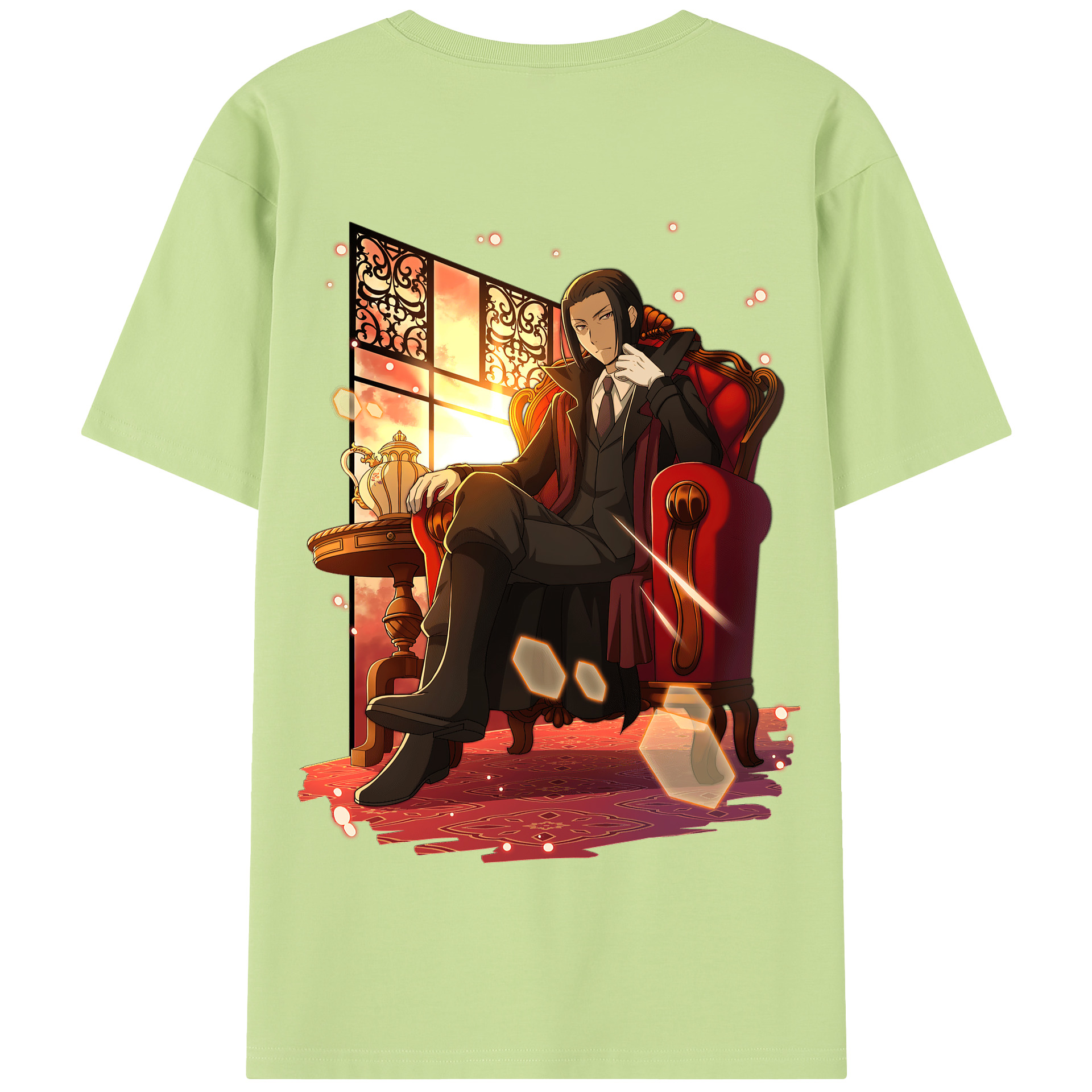 （画像用） 文豪ストレイドッグス Bungo Stray Dogs 綿100％半袖Tシャツ（背面プリント）